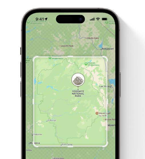iOS 17 الخريطة في وضع عدم الاتصال