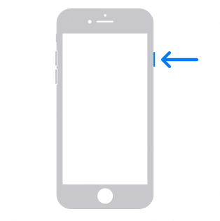 أعد تشغيل جهاز iPhone 678 أو SE