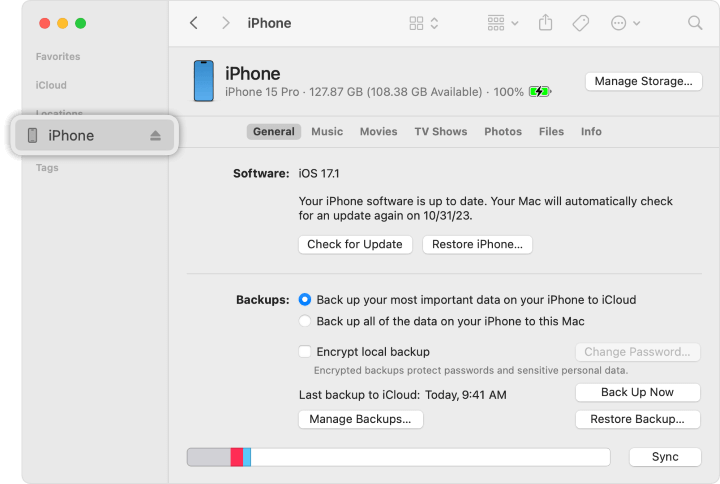 تحديث iOS 18 Beta على macOS