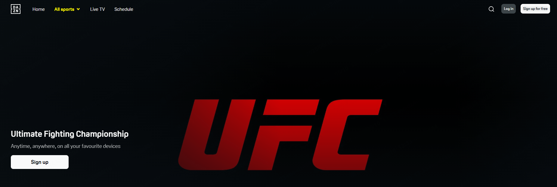 dazn for ufc موقع اللعب