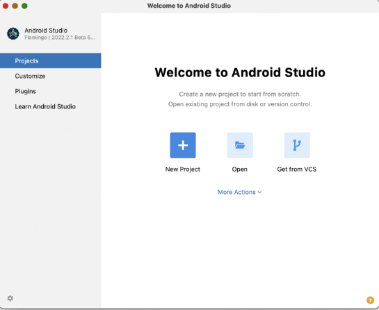 البدء في استخدام Android Studio