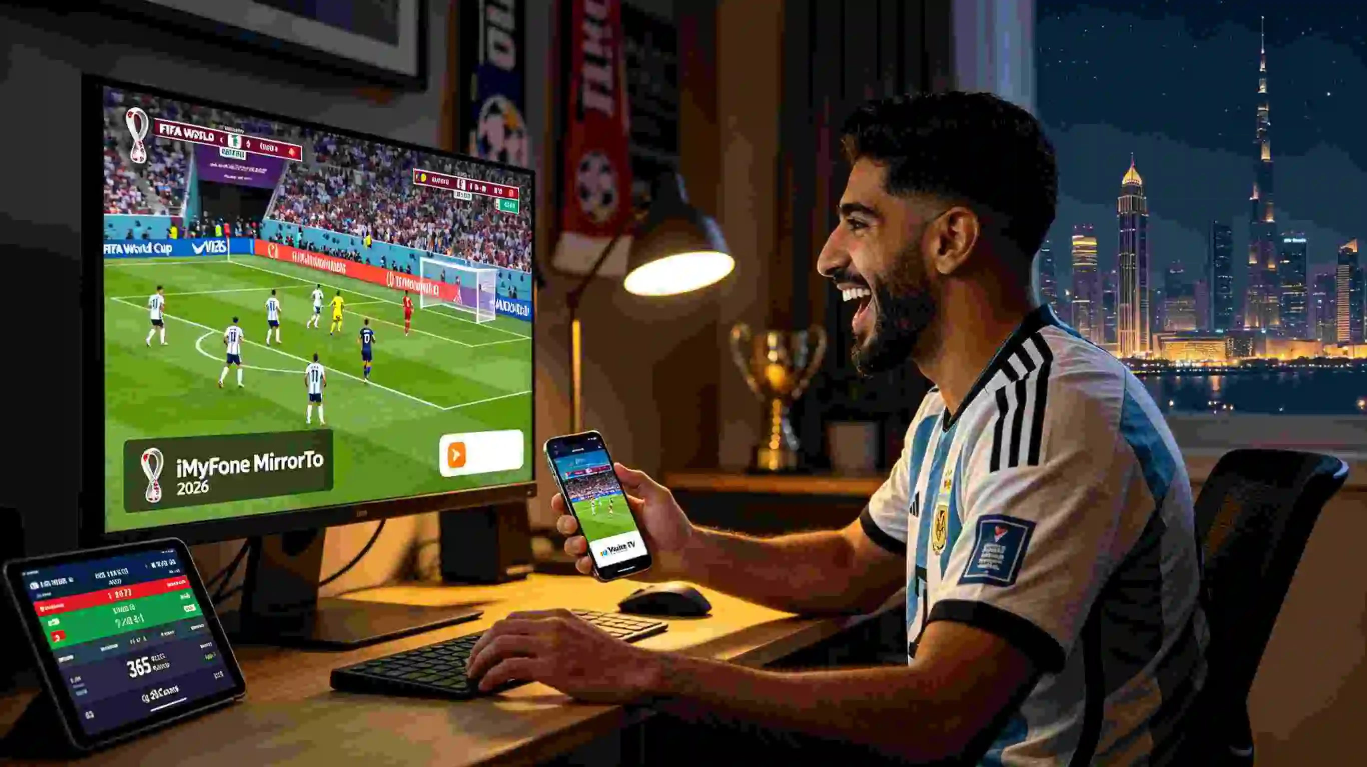لا تدع شاشة الهاتف تقيد حماسك: حول كمبيوترك إلى مدرج لكأس العالم 2026!