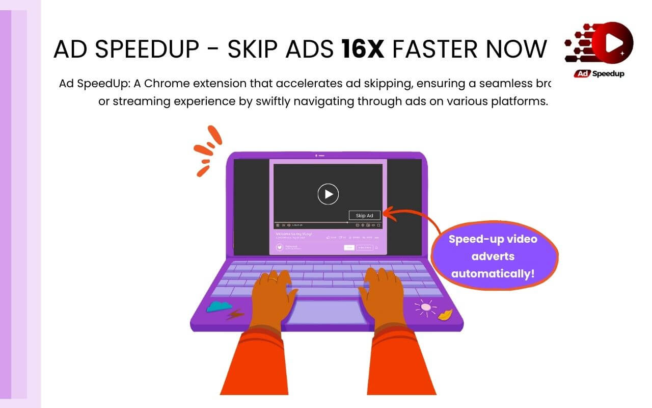 مانع الاعلانات في اليوتيوب Ad Speedup