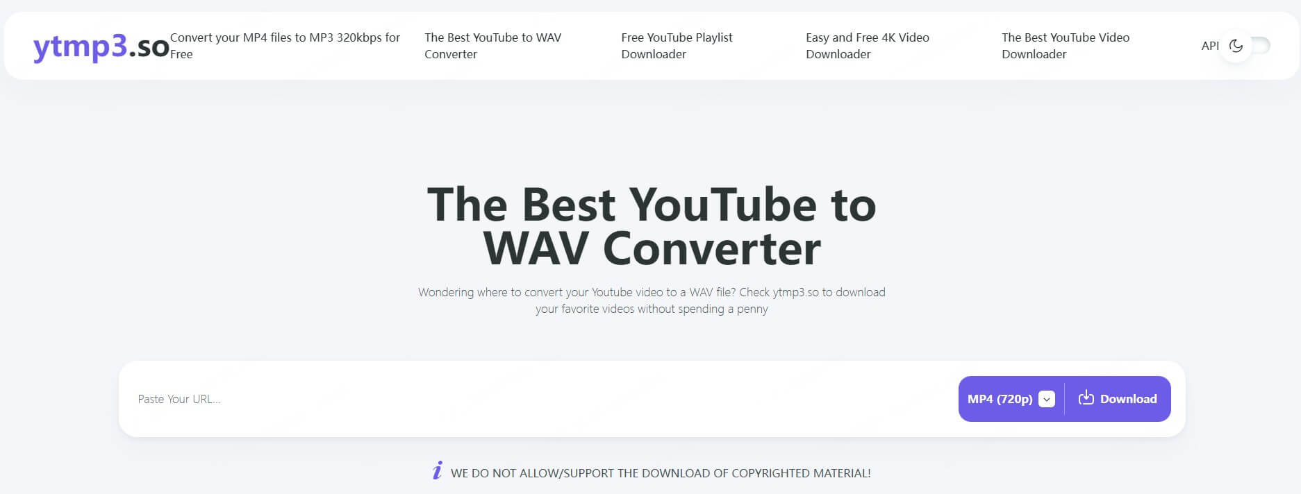 ytmp3.so تحويل فيديوهات يوتيوب إلى WAV أونلاين