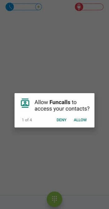 يسمح Funcalls للوصول إلى جهات الاتصال