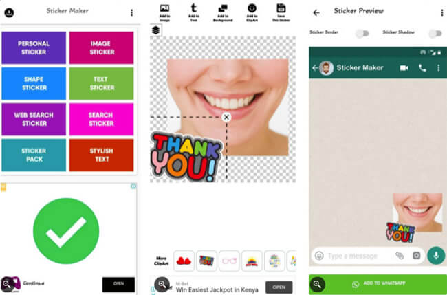 استخدم Mega Sticker Maker لصانع ملصقات الواتساب