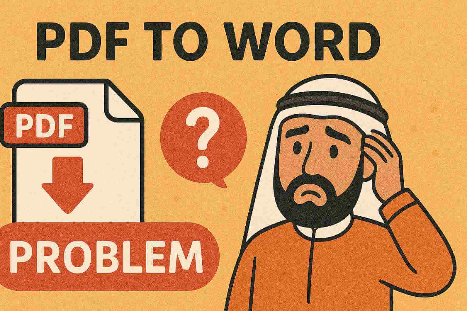 تعرّف على مشكلة تحويل ملف PDF إلى كلمة