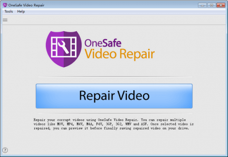 برنامج اصلاح الفيديو التالف للكمبيوتر OneSafe Video Repair