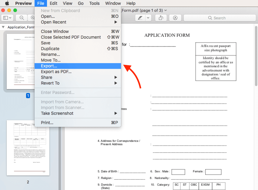 تصدير ملف pdf