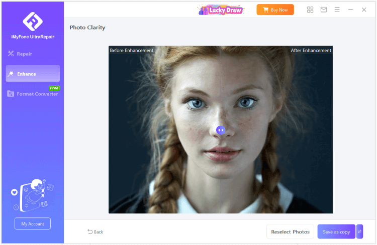 برنامج تحسين الصور بالذكاء الاصطناعي iMyFone ultrarepair