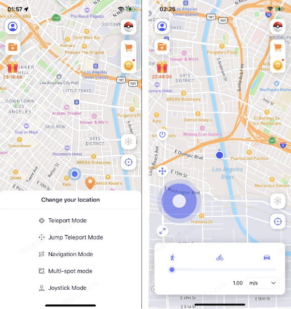 عصا التحكم GPS في iGo iOS
