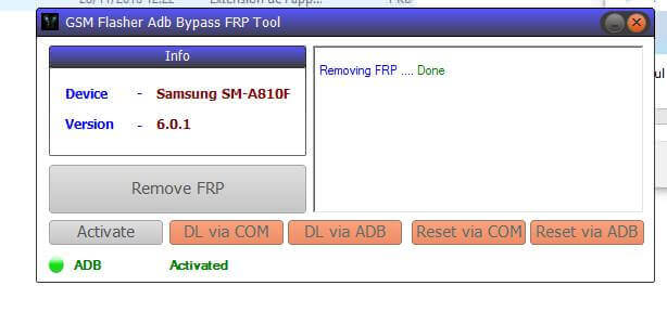 gsm flasher adb bypass frp aləti