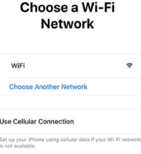 wifi şəbəkəsini seçin