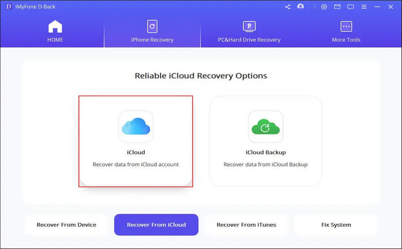 iCloud-dan bərpa edin