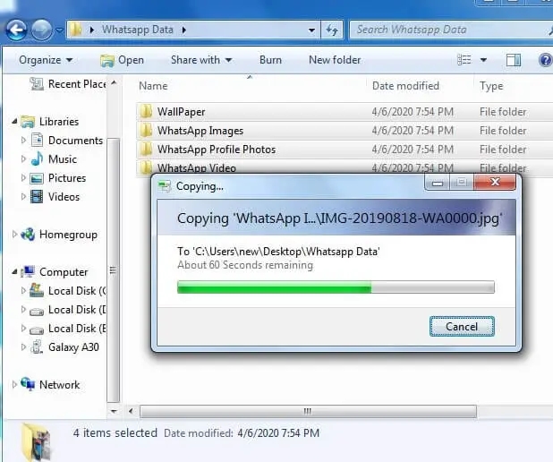 whatsapp export chat