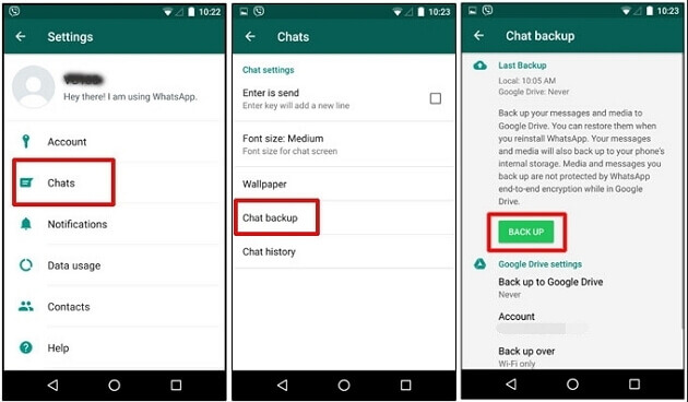 архивиране на чатове в whatsapp