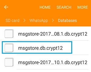 резервно копие на whatsapp от sd карта