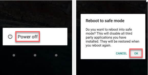 отключете паролата за android телефон без загуба на данни чрез безопасен режим