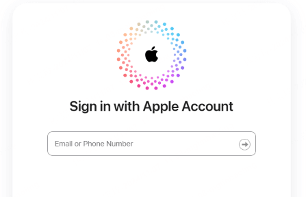 влезте в iCloud с Apple акаунт