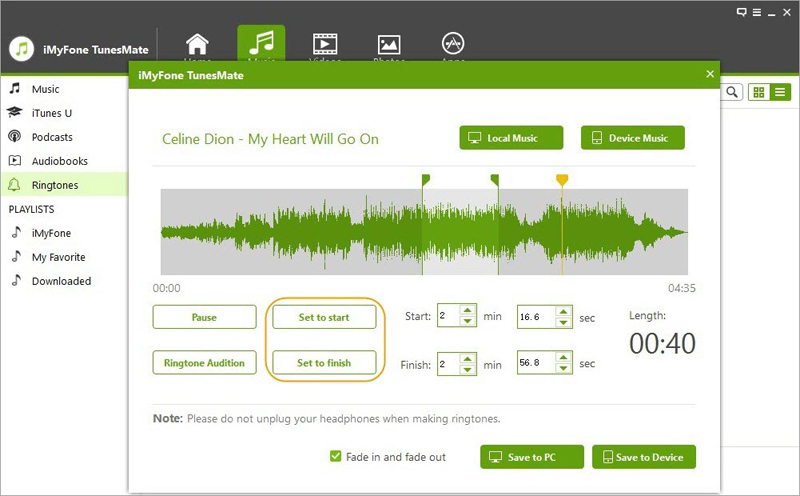 персонализиране на мелодия за iphone чрез tunesmate