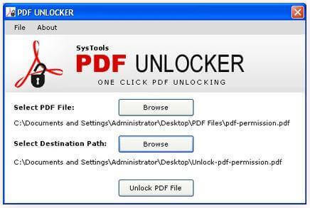 remover senha PDF usando PDF Unlocker