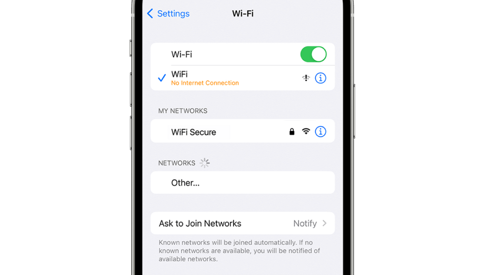 Wi-Fi ne fonctionne pas dans l'iPhone iOS 16