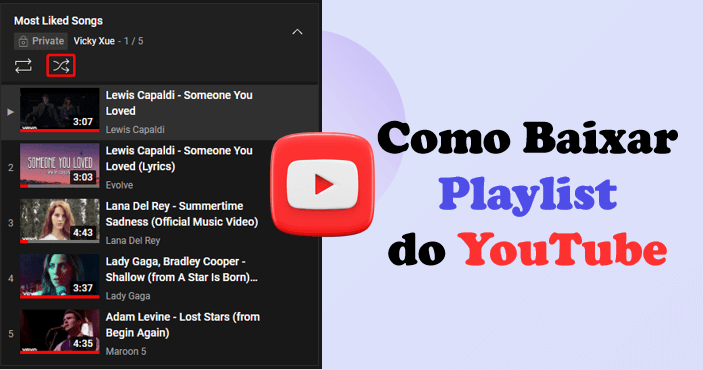 baixar playlist YouTube