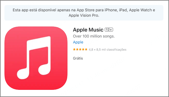 aplicativo iPhone baixar musica Apple Music