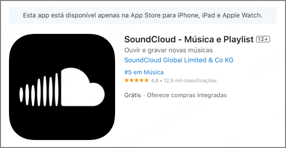 app para baixar musica para iPhone SoundCloud