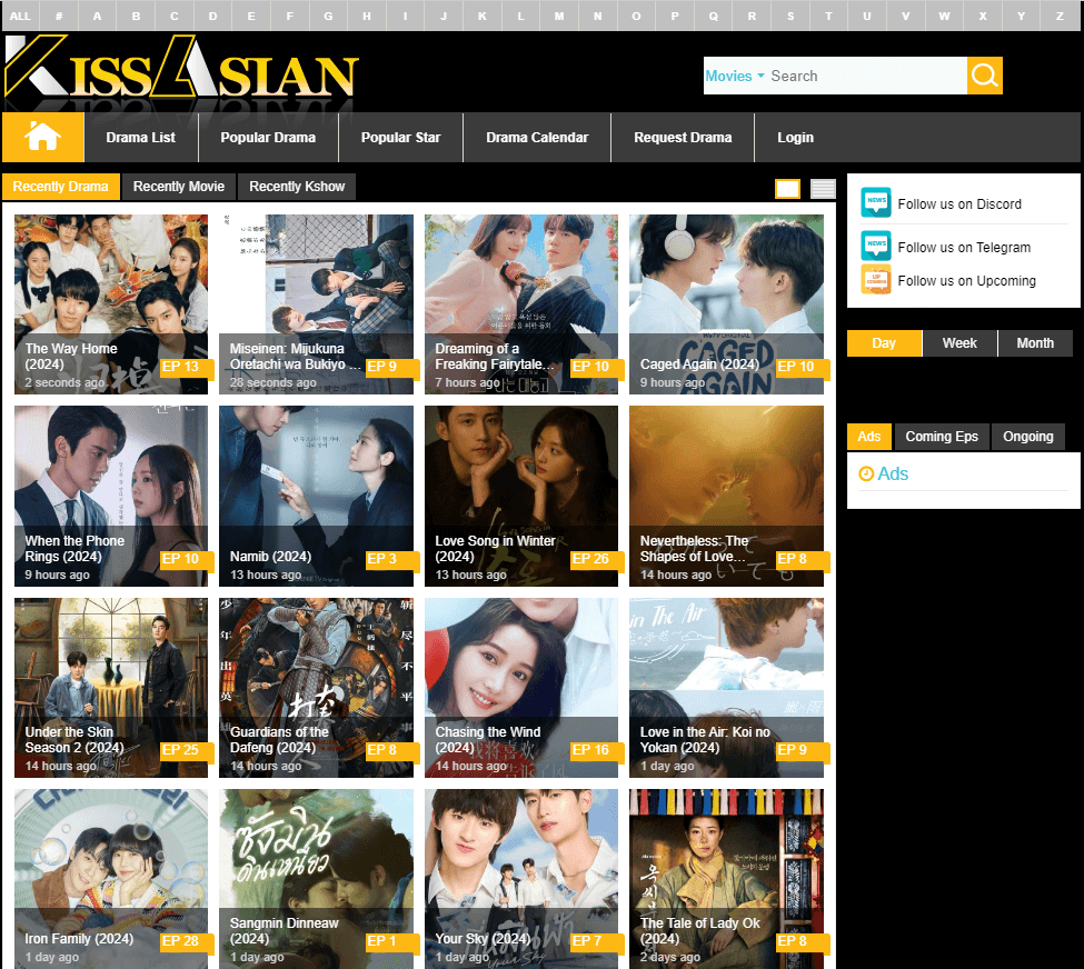 KissAsian - site para doramas