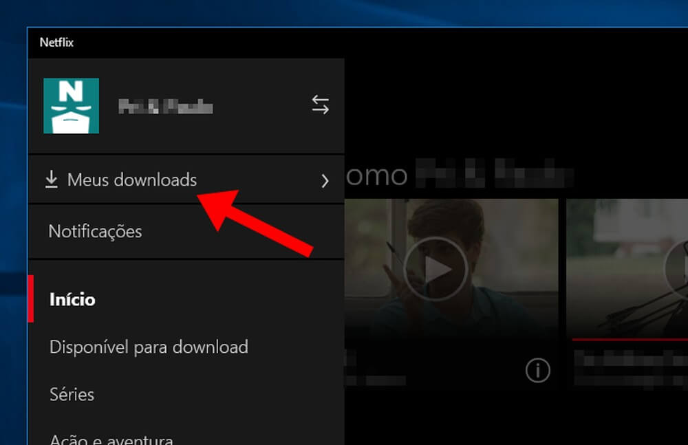 Meus Downloads da Netflix