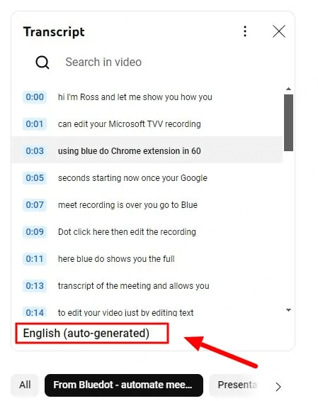 Download legendas do YouTube