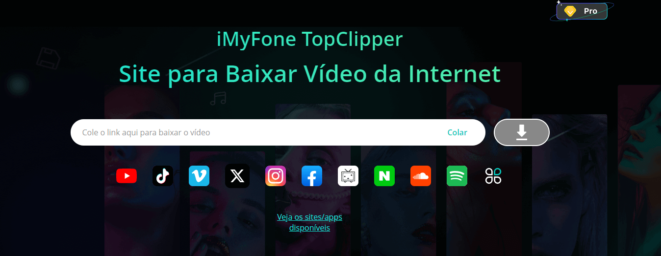 sites para baixar vídeos YouTube TopClipper