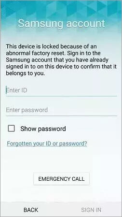 Como excluir conta Samsung account com Chamada de Emergência