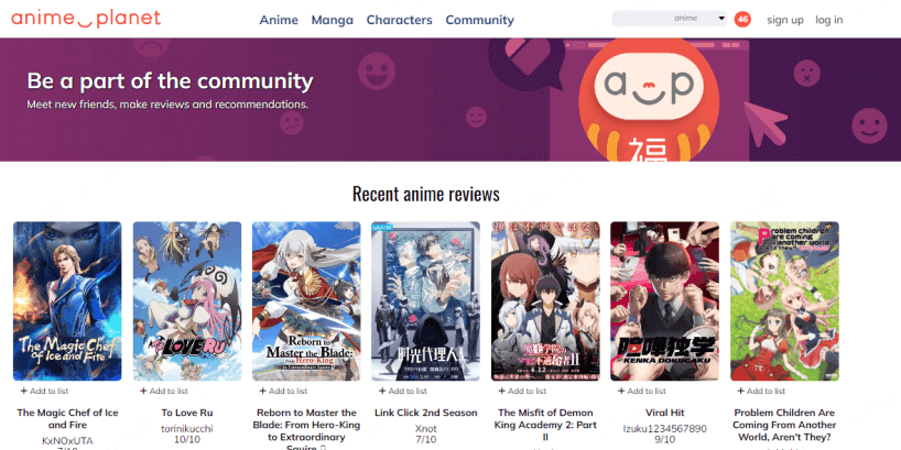 anime-planet melhor site assistir animes