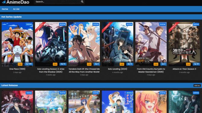 melhor site assistir animes AnimeDao