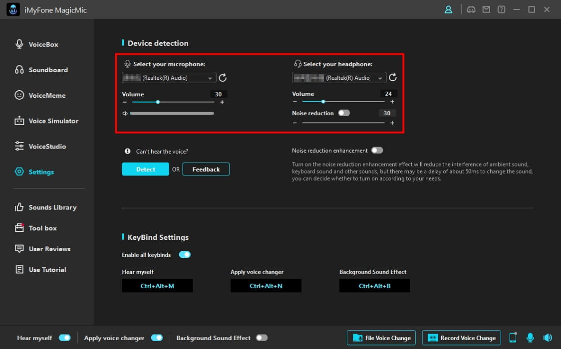 Configurar seus dispositivos de áudio