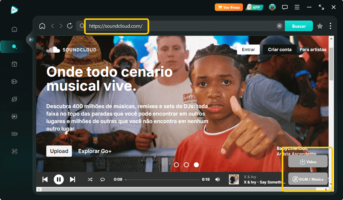 Como baixar músicas do SoundCloud com Topclipper