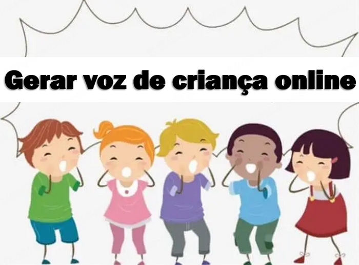 Gerador de voz de criança online