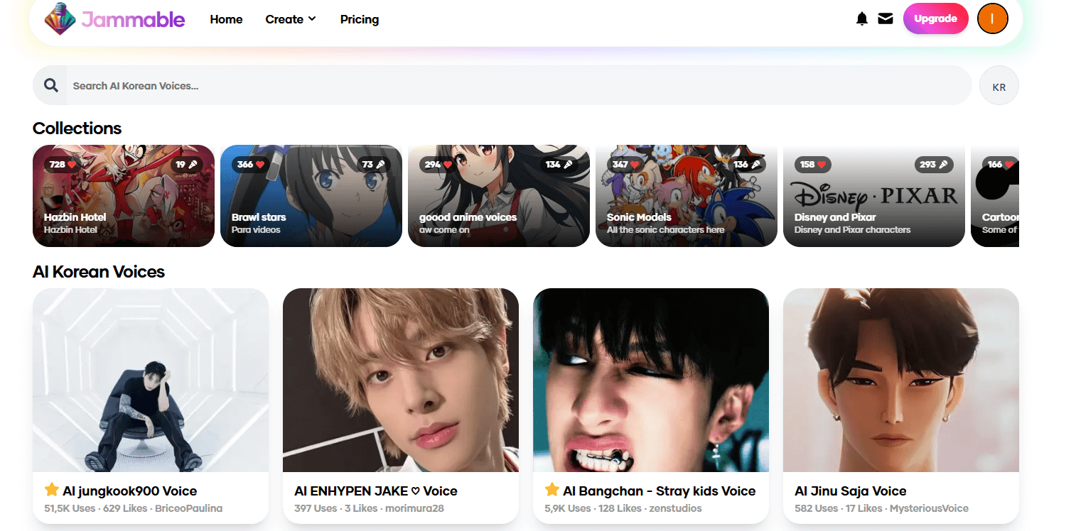 AI Cover Kpop com Jammable