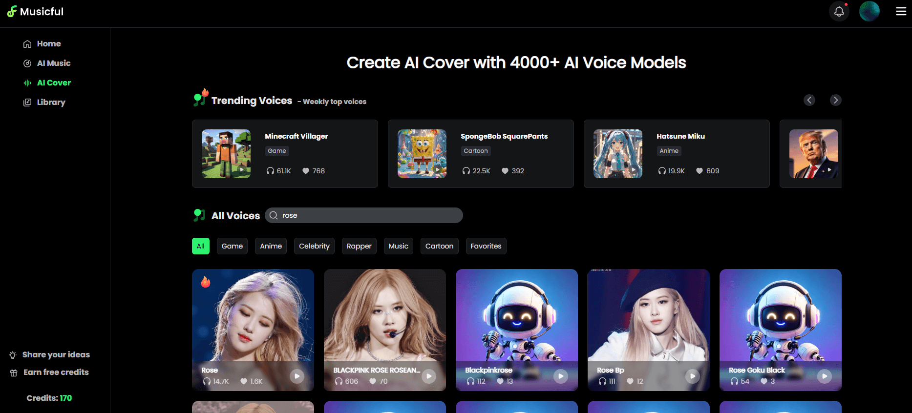 AI Cover Kpop com Musicful