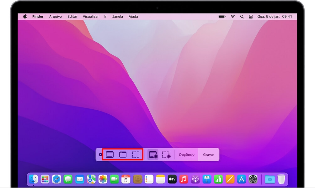 Usar função de gravação no Mac