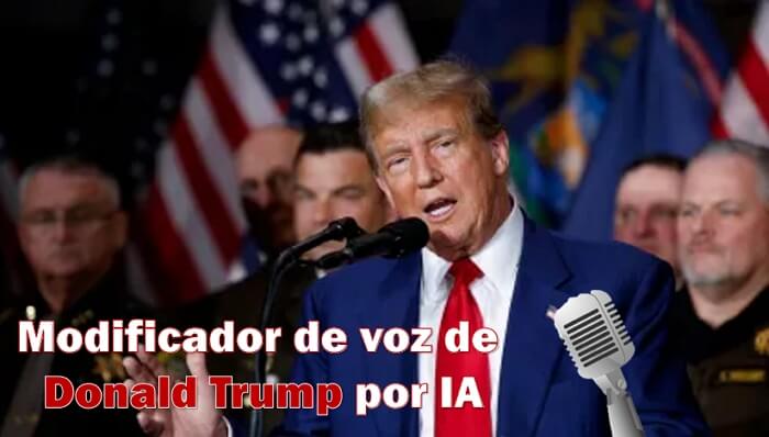 Modificador de voz de Donald Trump por IA, imite a voz realista de Trump!