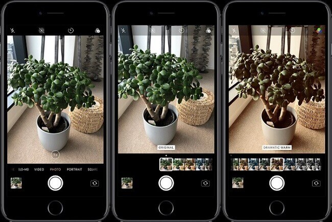 Aplicar um filtro editando foto no iPhone