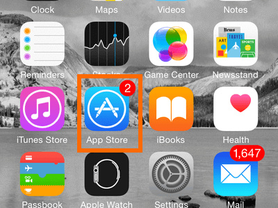 ver App oculto no iPhone via App Store