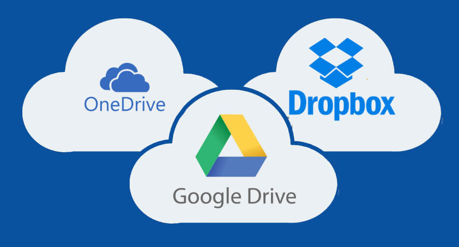 onedrive e google drive e dropbox