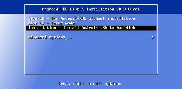 Instalar Android-x86