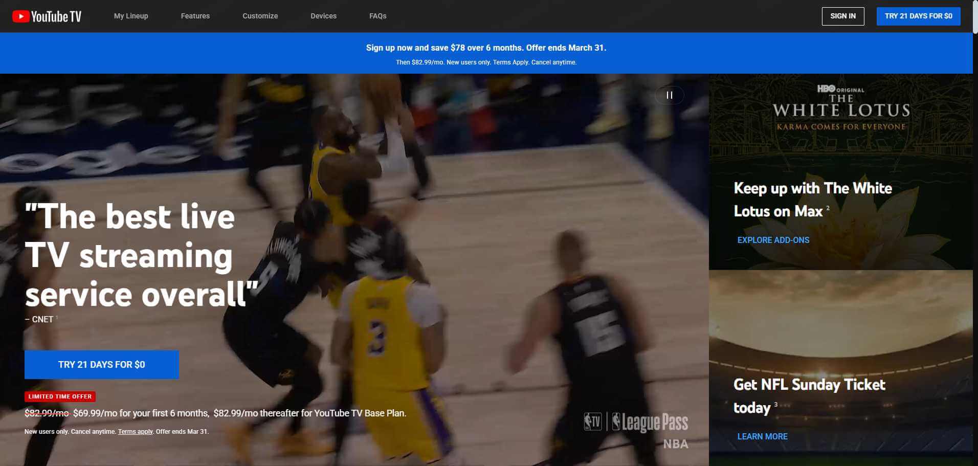 YouTube TV como alternativa ao CrackStreams