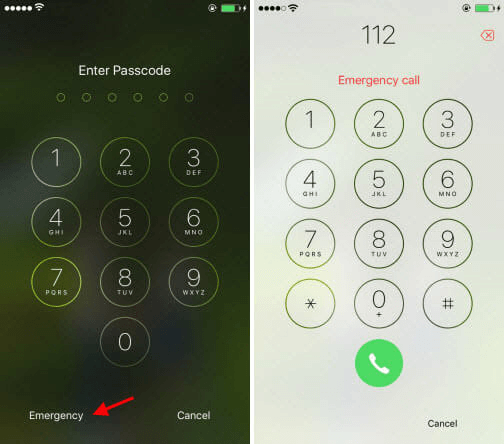 Desbloquear iPhone pela chamada de emergÃªncia