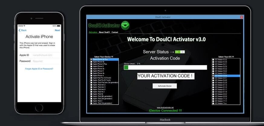 Programa para remover iCloud DoulCi Activator